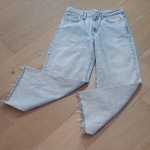 Madewell Jeans Women's sz 30 Superwide Leg High Rise Ankle Denim Jeans